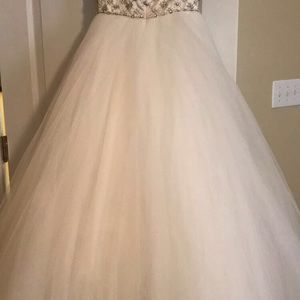 White with diamond embroidery. Any Occasion.